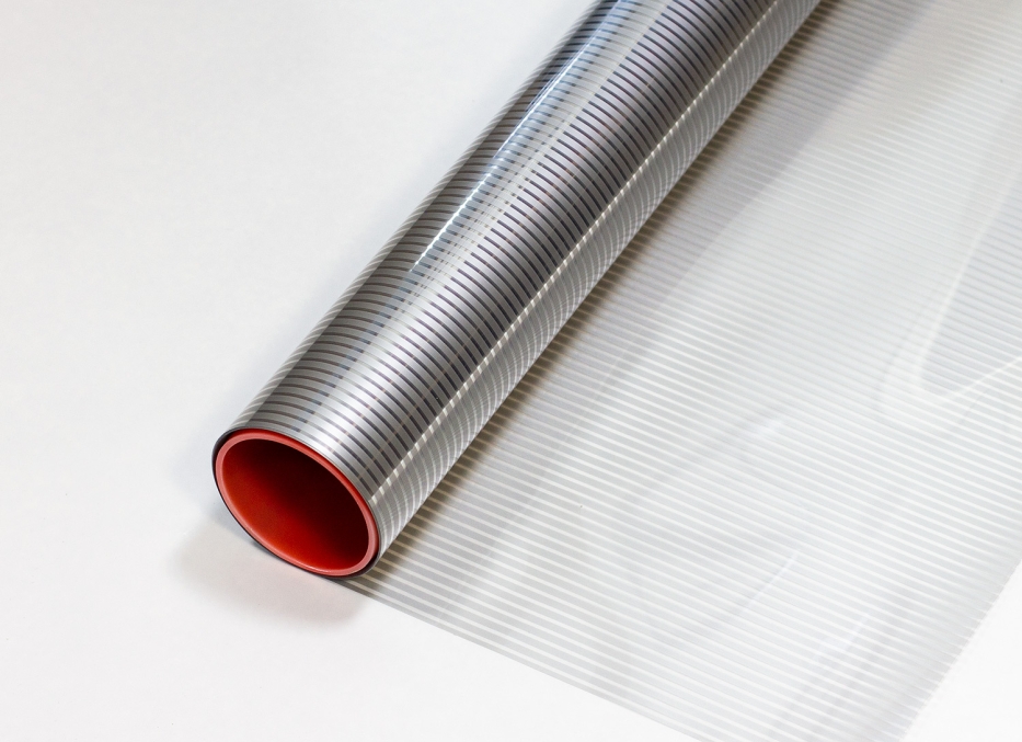 Матовая декоративная пленка NOVA Grey matte с полосами 0.4см